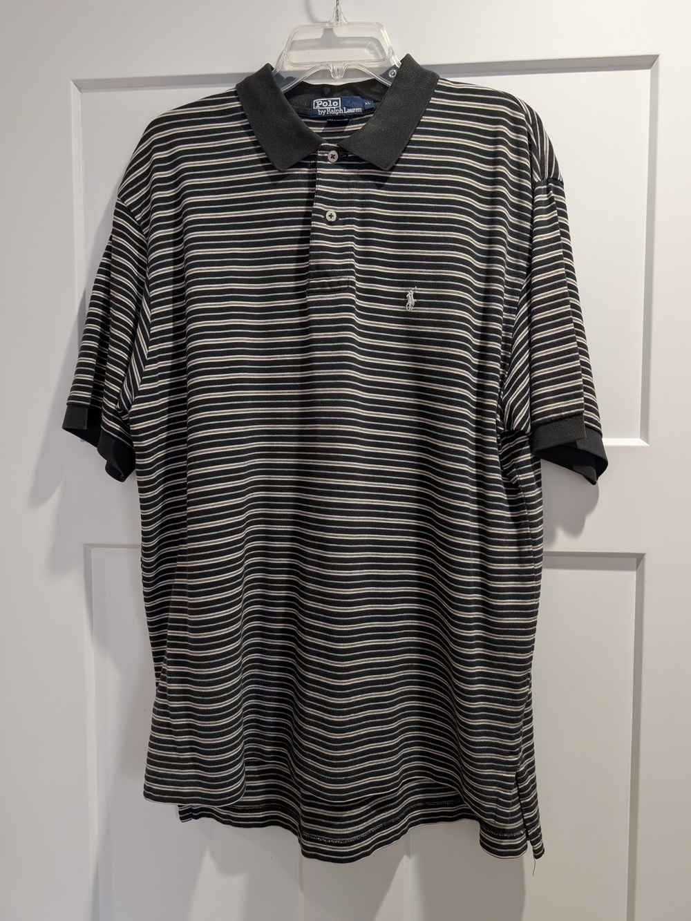 Polo by Ralph Lauren Black & White Striped Polo Shirt
